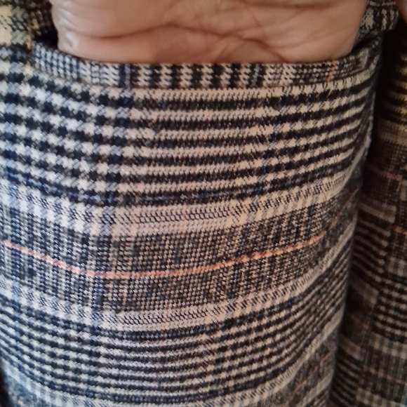 Rebecca Taylor Plaid Double-Breasted Jacket Size 6 / P2P 19 - Picture 6 of 14